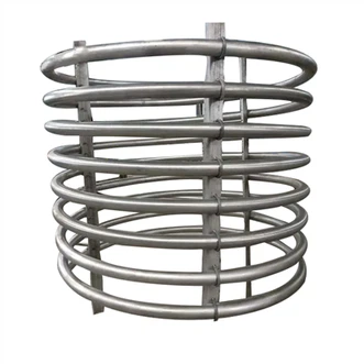 Bobina con tubo a spirale in titanio